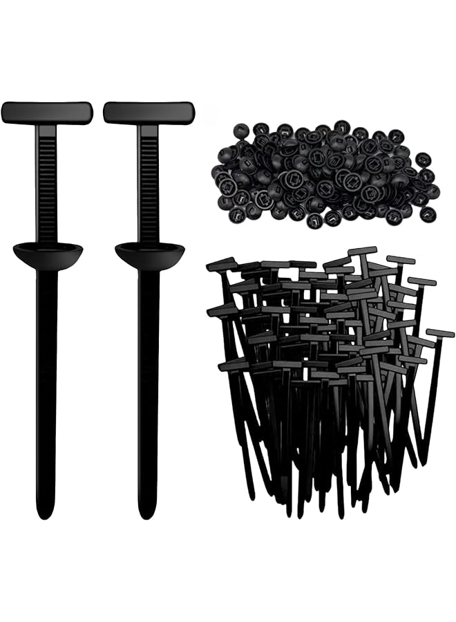 Green Tiger Heavy Duty Nylon Cable Tie Buckles with Self-Locking Pin & Button, UV Resistant Zip Ties for Auto Repair, Car Maintenance, Electrical Wire Fastening, Multipurpose Fixing - 100pcs